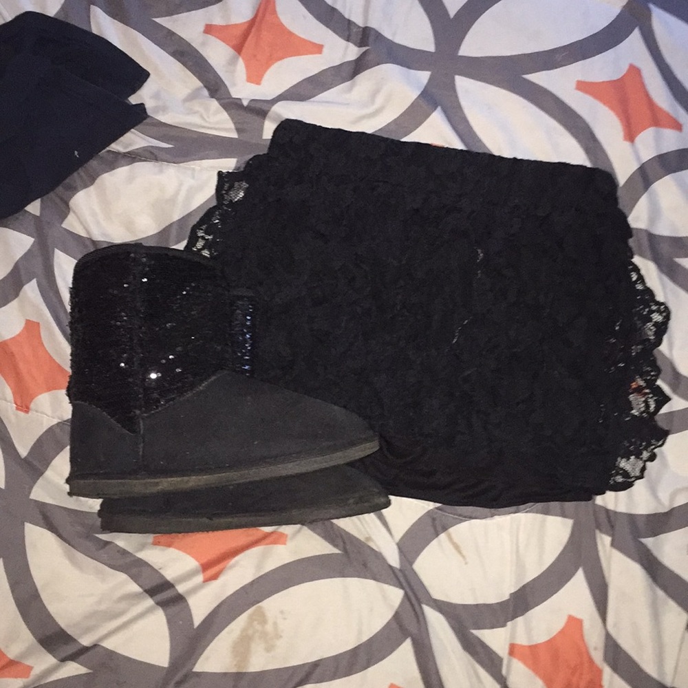 7year old girl skirt with boots